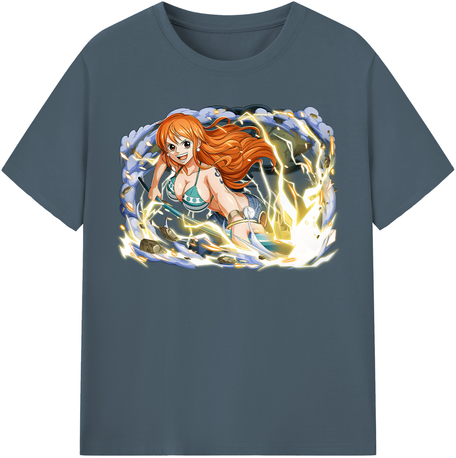 ワンピース ナミ ONE PIECE Nami 綿100％半袖Tシャツ（フロントプリント）